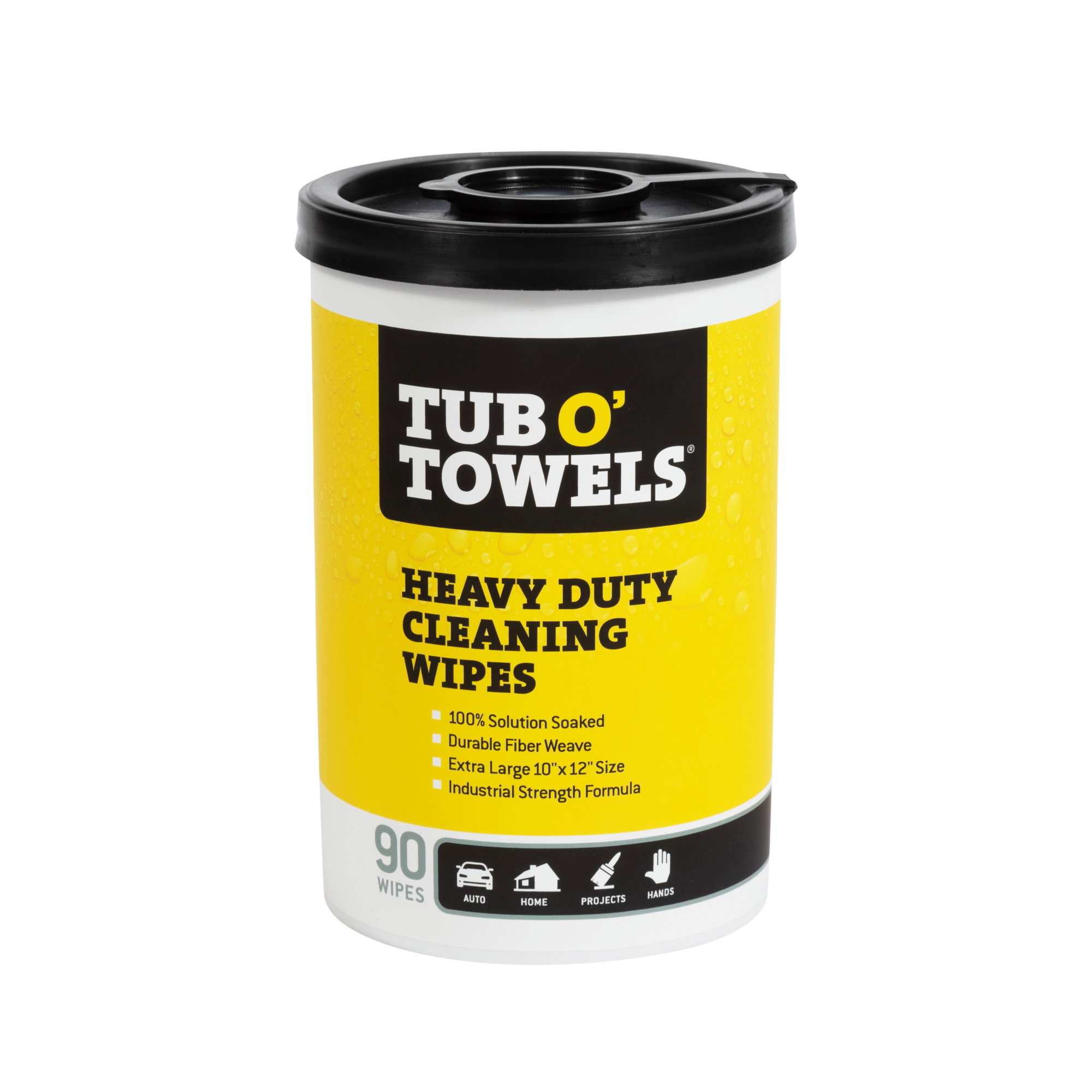 Tub O' Towels Heavy-Duty Cleaning Wipes, 90-Ct., Model# TW90